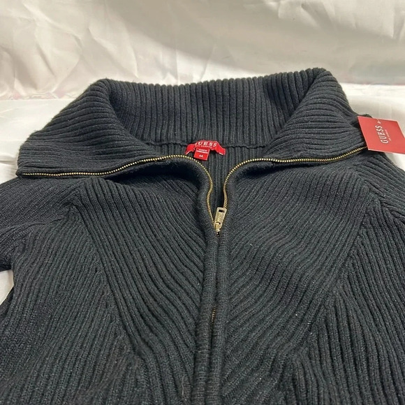 Guess Alanis Zip Sweater Black Medium. NWT - Picture 5 of 7